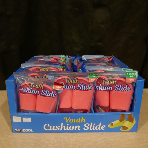 6299 - 18 x 32 Degrees Cool Youth Cushion slides, pink, mixed sizes (336) *This lot is subject to Vat