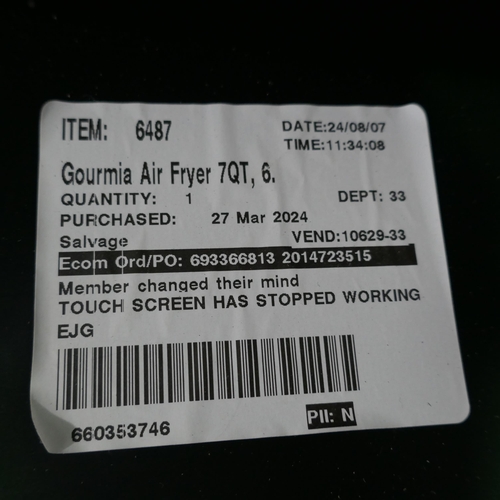 6324 - 4 x Gourmia Air Fryers 7Qt (Sold as scrap)     (338-171-174) *This lot is subject to Vat