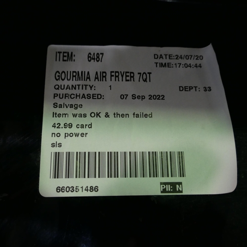 6324 - 4 x Gourmia Air Fryers 7Qt (Sold as scrap)     (338-171-174) *This lot is subject to Vat