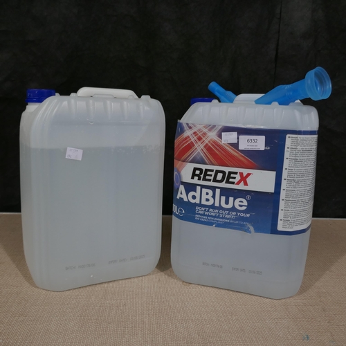 6332 - 2 x Redex Adblue Bottles, Original RRP £189.99 + Vat (337-153,154,441) *This lot is subject to Vat