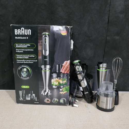 6333 - Braun MultiQuick 9 Hand Blender with box (Model no: Mq9138Xi)    (337-169) *This lot is subject to V... 