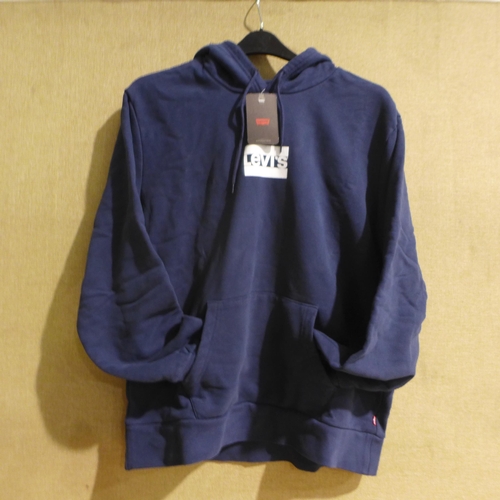 6218 - Levi's hoodies, x 5, (2 x light blue/3 x navy) various sizes (336-86071) *This lot is subject to Vat