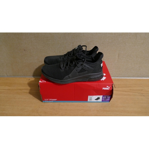 6234 - Puma Soft Foam black trainers, size UK 9 (335)  *This lot is subject to Vat