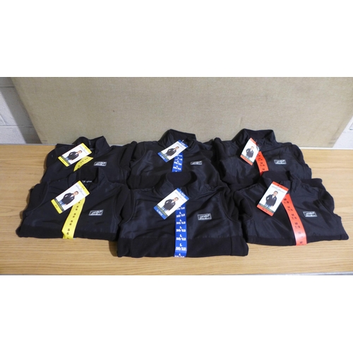 6244 - Eddie Bauer kids full zip jackets in black x 6, various sizes (335-86071) *This lot is subject to Va... 