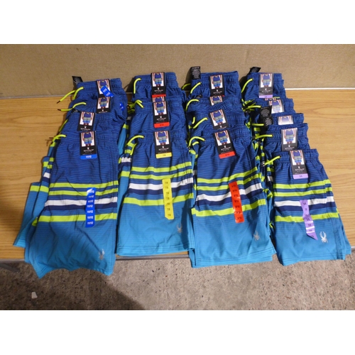 6251 - Spyder boys swimming shorts, blue x 18, various sizes (335-85268) *This lot is subject to Vat