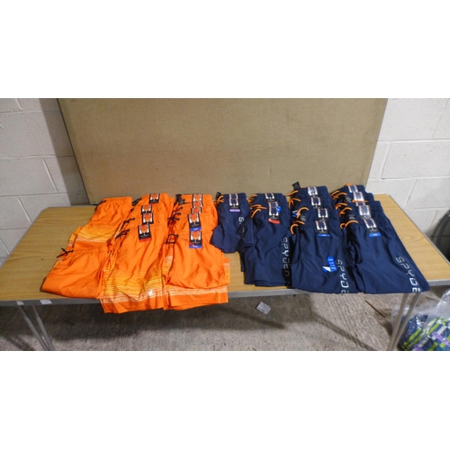 6254 - Spyder boys swimming shorts, 11 x orange and 12 x navy, various sizes (335-85268) *This lot is subje... 