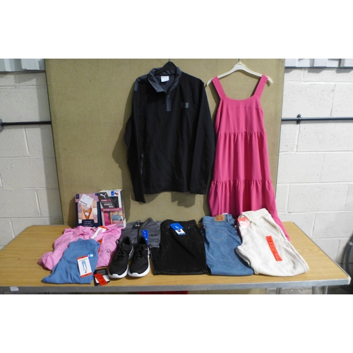 6268I - Quantity of womens clothing to include Skechers, Puma, Levi's, Champion, Under Armour, etc. various ... 