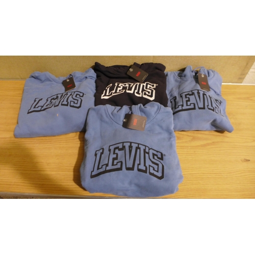 6268O - Levi's hoodies x 4, various colours and sizes (335-86071)  *This lot is subject to Vat