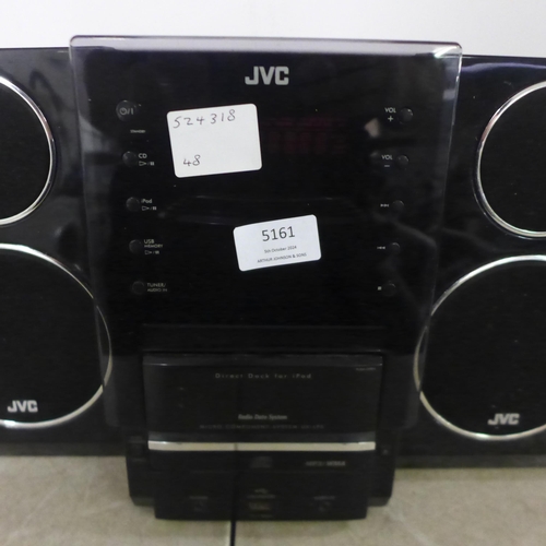 5161 - A JVC CA-UXLPS micro-component stereo system with a pair of matching speakers