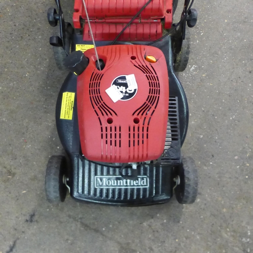 5193 - A Mountfield RV40 150cc petrol driven lawn mower with collection box *Police repossession