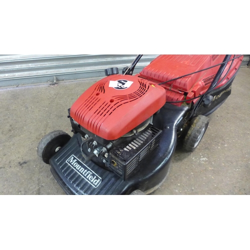 5193 - A Mountfield RV40 150cc petrol driven lawn mower with collection box *Police repossession