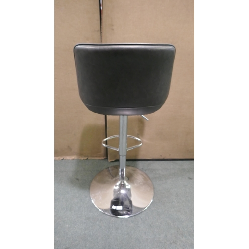 6259 - Grey Gas-Lift Bar Stool  (337-435) *This lot is subject to Vat