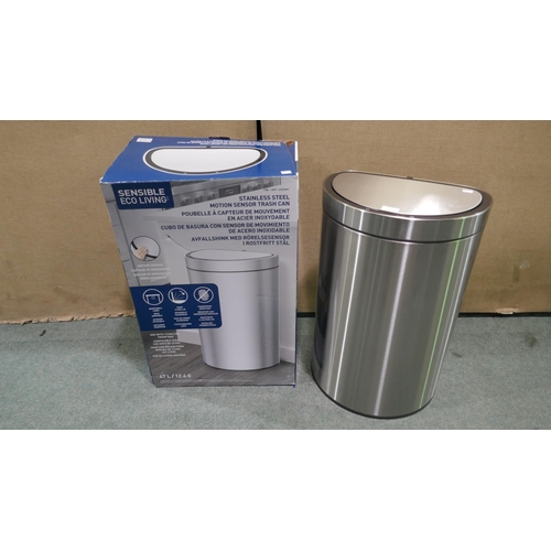 6262 - 47L Eko Semi Round sensor Bin  (336-172) *This lot is subject to Vat