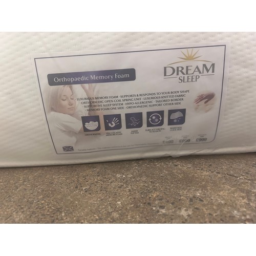 3167 - A cooltouch orthopaedic memory foam King size mattress