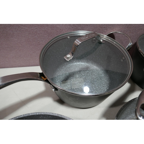 6120 - The Rock Zero Black Cookware pan set, Original RRP £99.99 + Vat (336-185) *This lot is subject to Va... 