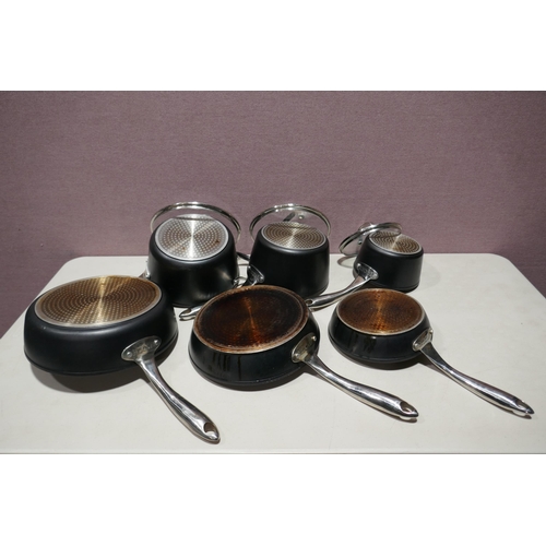 6120 - The Rock Zero Black Cookware pan set, Original RRP £99.99 + Vat (336-185) *This lot is subject to Va... 