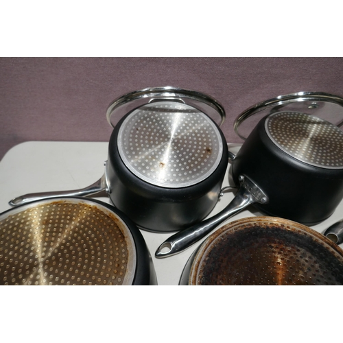 6120 - The Rock Zero Black Cookware pan set, Original RRP £99.99 + Vat (336-185) *This lot is subject to Va... 