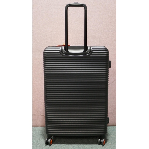 6126A - Superdry SUP 100 black large hard shell suitcase , Original RRP £149.99 + Vat (336-117) *This lot is... 