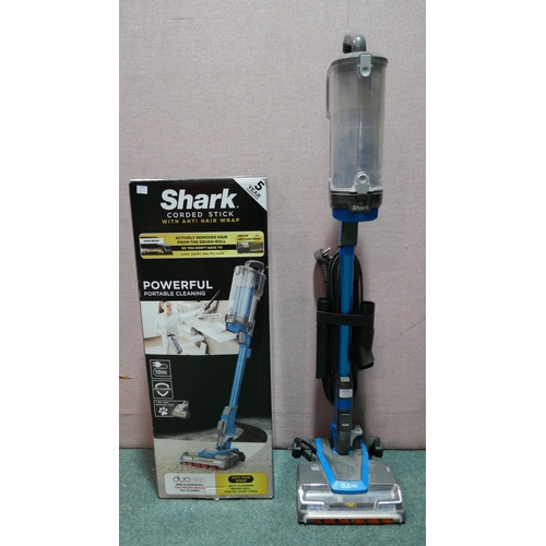 6129 - Shark Corded Stick Vacuum Cleaner with box and accessories  (Model no: Hz400Ukt) Original RRP £149.9... 