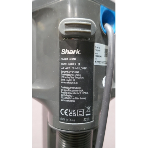 6129 - Shark Corded Stick Vacuum Cleaner with box and accessories  (Model no: Hz400Ukt) Original RRP £149.9... 