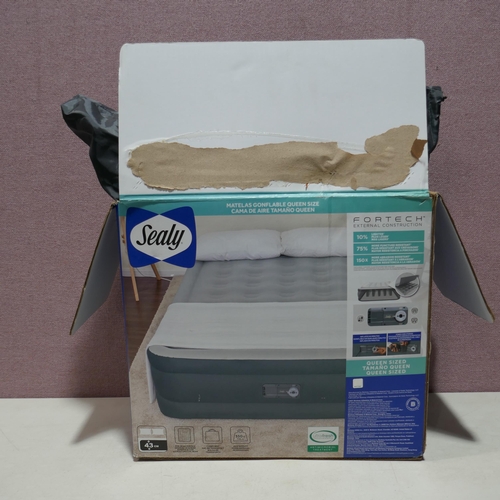 6130 - Sealy Fortech Airbed with Built In Pump  (336-69) *This lot is subject to Vat