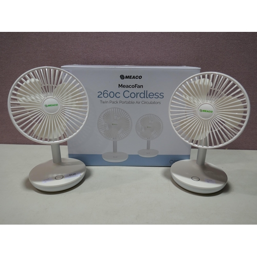 6138 - Two Meaco 260c Portable Fans with box (336-92) *This lot is subject to Vat