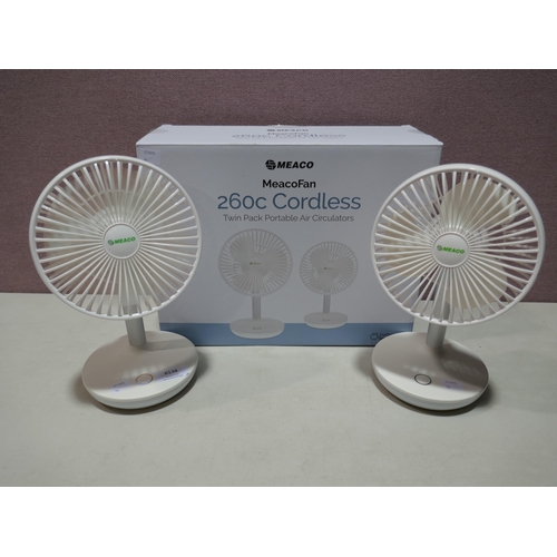 6138 - Two Meaco 260c Portable Fans with box (336-92) *This lot is subject to Vat