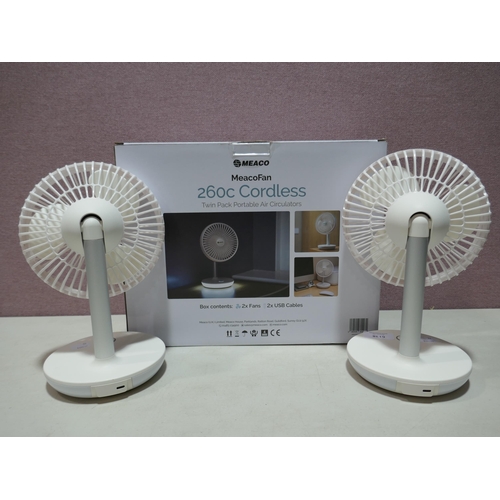 6138 - Two Meaco 260c Portable Fans with box (336-92) *This lot is subject to Vat