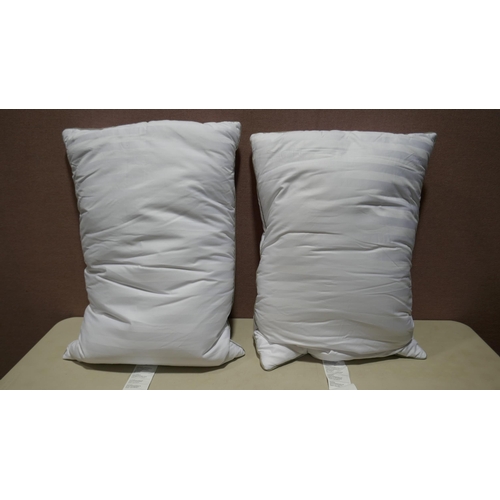 6140 - Two Hotel Grand Down Roll jumbo Pillows (336-190) *This lot is subject to Vat