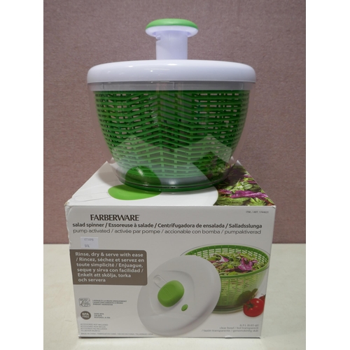 6141 - Farberware Pro Pump Salad Spinner with box    (336-194) *This lot is subject to Vat