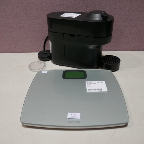 6144 - Taylor Bathroom Scales and Magimix Vertuo Pop Coffee Machine (parts missing)  (336-56,57) *This lot ... 