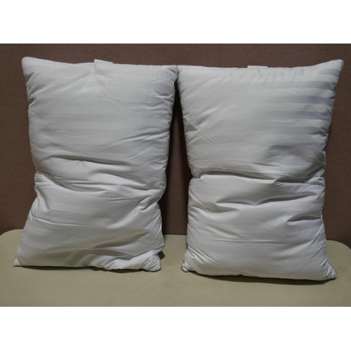 6148 - Two Hotel Grand Down Roll jumbo Pillows (336-131) *This lot is subject to Vat