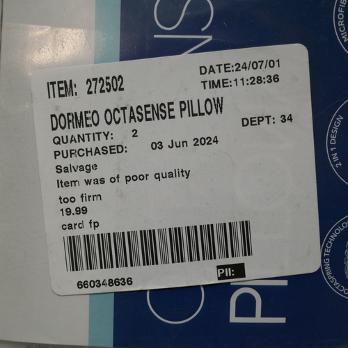 6155 - Dormeo Octasense Pillow   (336-43) *This lot is subject to Vat