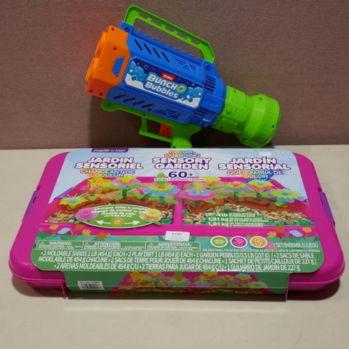 6160 - Sensory playset and Zuru Mega Bubble Blaster  (336-60,136) *This lot is subject to Vat