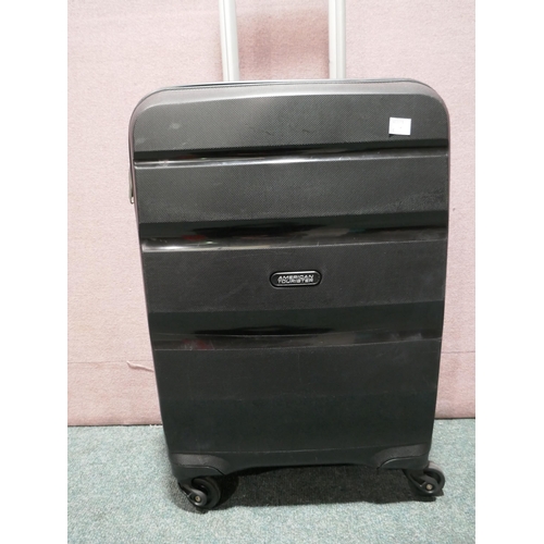 6162 - American Tourister Bon Air 3 piece black hard shell suitcases, Original RRP £133.33 + Vat (336-8) *T... 