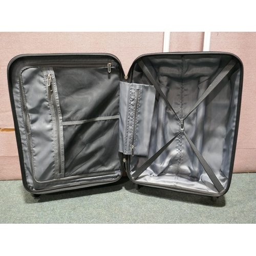 6162 - American Tourister Bon Air 3 piece black hard shell suitcases, Original RRP £133.33 + Vat (336-8) *T... 