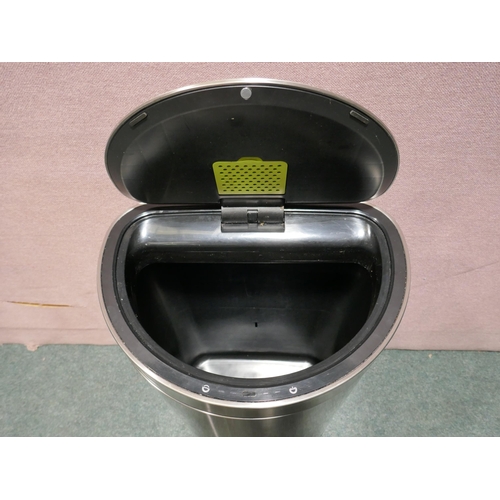 6163 - 47L Eko Semi Round motion sensor Bin (336-138) *This lot is subject to Vat