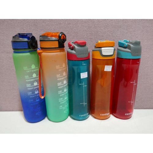 6169 - Two Tritan Water Bottles, Two Sistema Food Mugs and three Contigo Autoseal Water Bottles   (336-115,... 