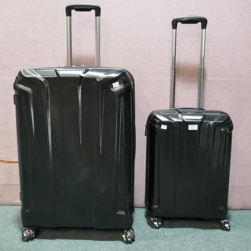 6170 - Samsonite black Endure 2 piece Hard shell suitcases (large case damaged) Original RRP £119.99 + Vat ... 