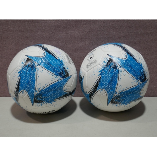 6173 - Two Samba Footballs (size 4) (336-120) *This lot is subject to Vat