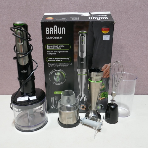 6175 - Braun MultiQuick 9 Hand Blender with box (Model no: Mq9138Xi)  (336-128) *This lot is subject to Vat