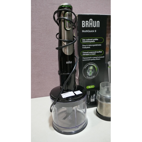 6175 - Braun MultiQuick 9 Hand Blender with box (Model no: Mq9138Xi)  (336-128) *This lot is subject to Vat