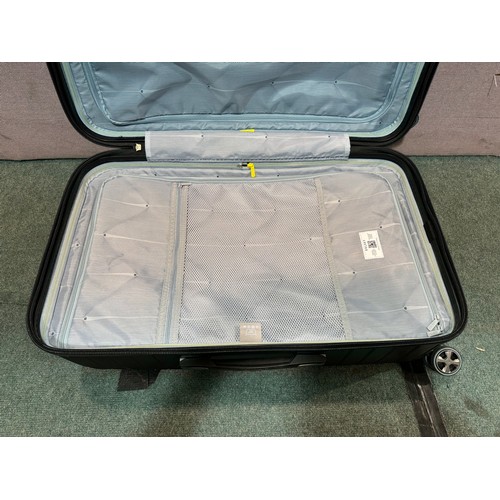 6211 - Delsey Paris black 2 piece hard shell suitcases (336-203) *This lot is subject to Vat