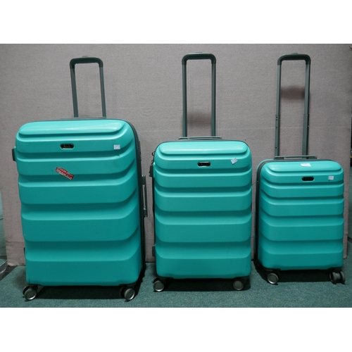 6181 - Rock Bali 3 Piece hard shell suitcases, Original RRP £141.66 + Vat (336-14) *This lot is subject to ... 