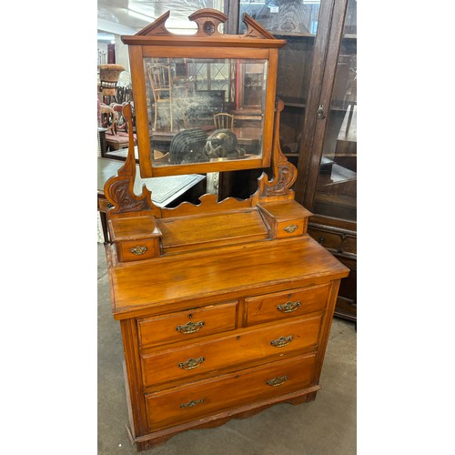 237B - A Victorian walnut dressing chest