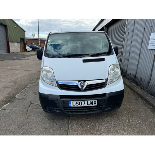 5342 - Vauxhall Vivaro Panel van 2007 LS07 LWX 1995cc Diesel MOT till 22.12.24 - recorded mileage 157803 mi... 