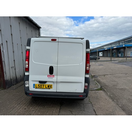 5342 - Vauxhall Vivaro Panel van 2007 LS07 LWX 1995cc Diesel MOT till 22.12.24 - recorded mileage 157803 mi... 