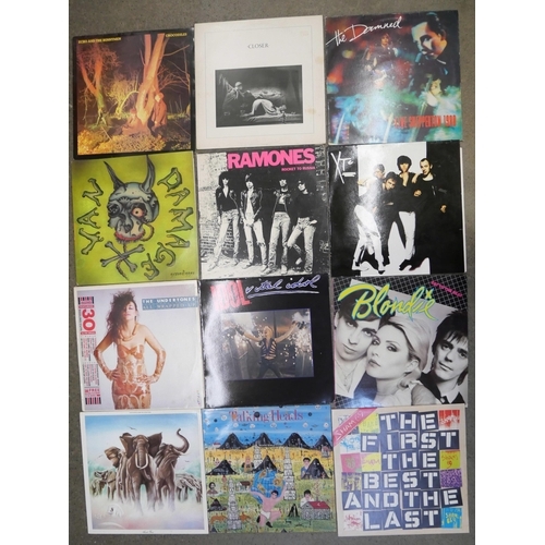 704 - Fifteen Punk/New Wave LP records including Joy Division, Ramones, XTC