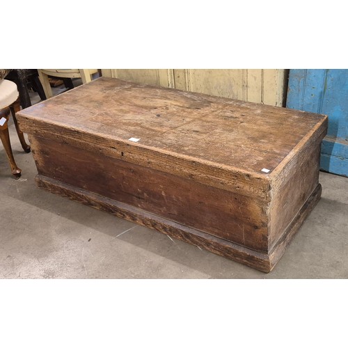 257 - A Victorian pine tool chest