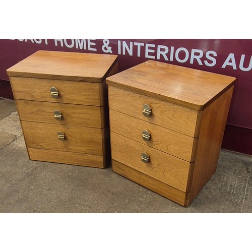 28 - A pair of Stag Cantata teak chests of drawers, designed by John & Sylvia Reid